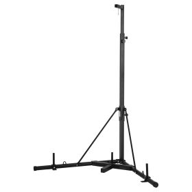 VEVOR Punching Bag Stand, Steel Heavy Duty Workout Training Equipment, Adjustable Height Boxing Punching Stand with Weighted Base, Holds Up to 140 lbs