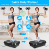Vibration Plate Exercise Machine with 120 Speed Levels & 2 Resistance Bands