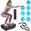 Vibration Plate Exercise Machine with 120 Speed Levels & 2 Resistance Bands