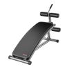 VEVOR Sit Up Bench, Curved Decline Ab Bench with Reverse Crunch Handle, with 6 Adjustable Height Setting, Heavy Duty Steel