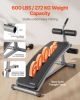 VEVOR Sit Up Bench, Curved Decline Ab Bench with Reverse Crunch Handle, with 6 Adjustable Height Setting, Heavy Duty Steel