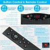 Vibration Exercise Machine Vibrating Plate Platform Whole Body Fitness Vibration Workout Equipment with 120 Speeds 1-20Mins Timer Resistant Bands Remo