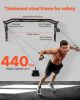 VEVOR Pull Up Bar, Multi-Grip Wall Mounted Pull Ups, 50 in Width Multifunctional Chin Up Training Station