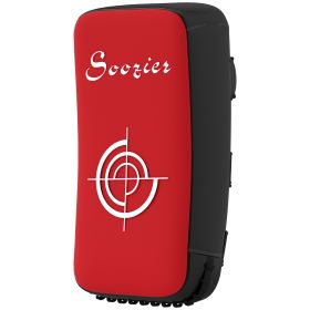 16.5 in Muay Thai Kick Shield Punching Pad, Kick Shield for Martial Arts, Karate, Kickboxing, MMA x 1 Unit, Red (Option: Red-420x220x150 mm)