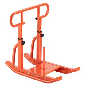 VEVOR Weight Sled, Steel Power Sled, Fitness Training Sleds for Athletic Exercise Speed Improvement, Workout Equipment with Adjustable Height Handle (Default: Default)