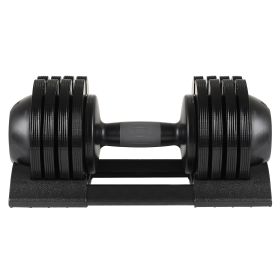 52LBS Adjustable dumbbell steel and plastic (Color: as pic)